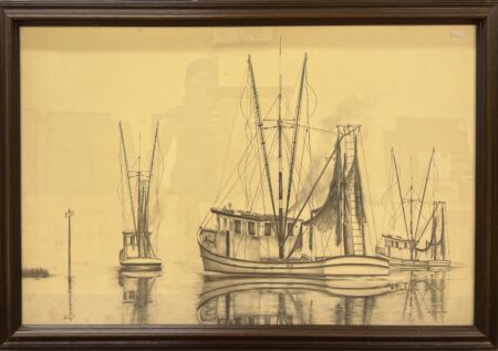 Shrimp Trawler – Original Pencil